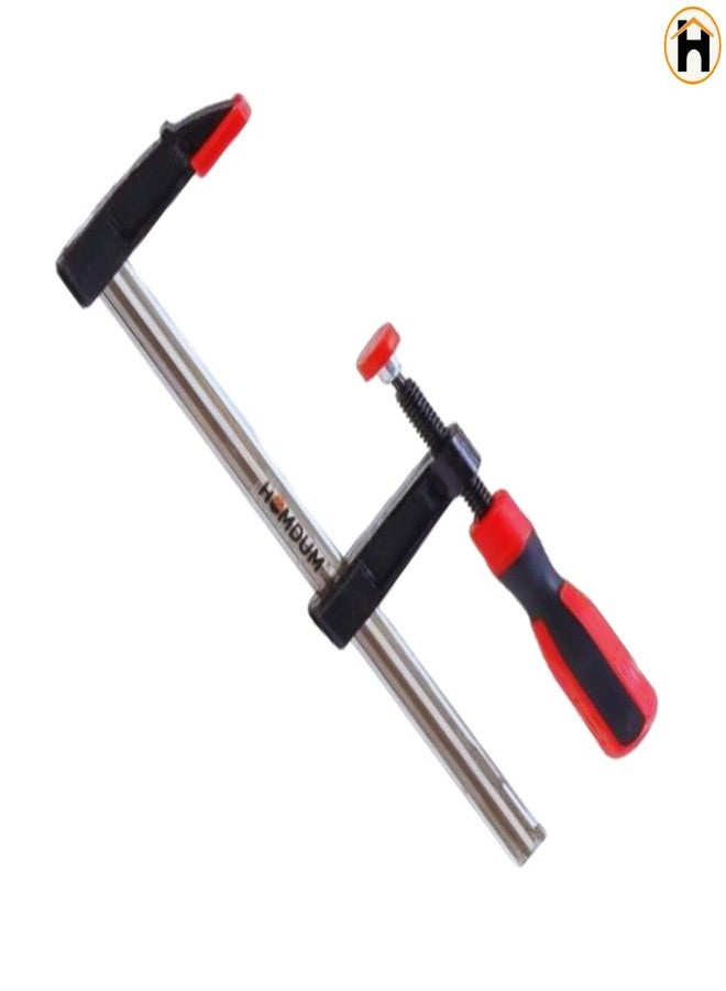 Homdum 12 inch Steel f clamp 300 X 80 mm F Clamp and Surface Protection PVC Cover for Better Grip Metal F Clamps for Woodworking Glass and Welding Works - Image 2